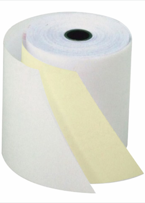 Bobina de papel quimico duplicado 75mm x 75mm